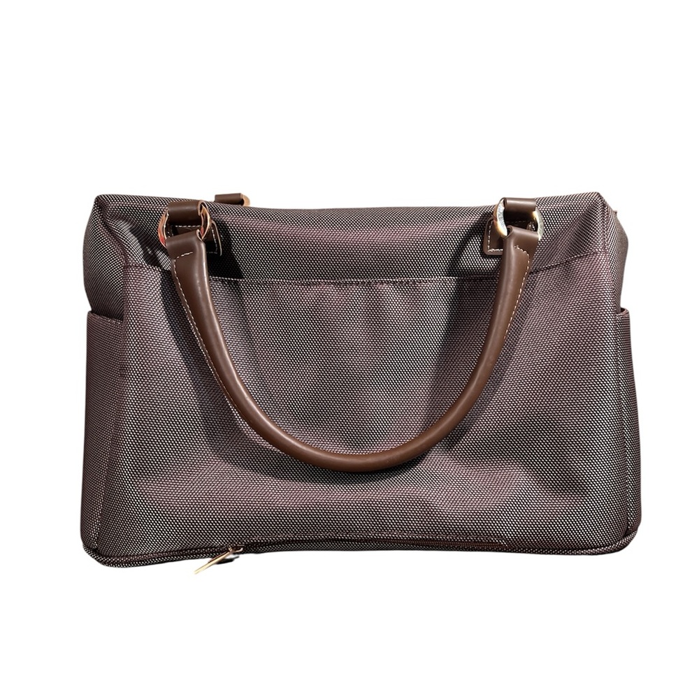 London Fog Kensington 360 17” Deluxe Cabin Bag NWT Brown Carry On Weekender Tote - Picture 2 of 16